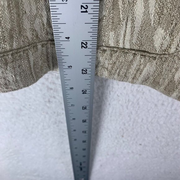 Coldwater Creek Women's Mandarin Collar Open Blazer Jacket Beige‎ Size 14 8707 - Picture 4 of 8